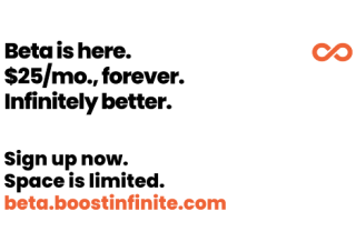 Boost Infinite’s $25 per month plan is now available in beta
