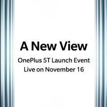 OnePlus 5T To Be Announced On November 16